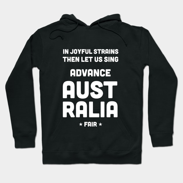 Australian national anthem — Advance Australia Fair Hoodie by stariconsrugby